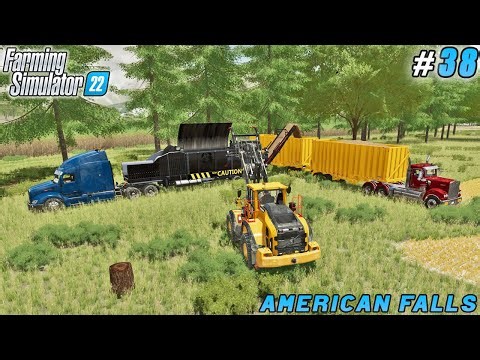 New Wood Processing Machinery Makes Field Clearing Easier | American Falls | FS 22 | Timelapse #38