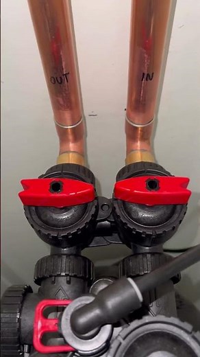 Water softener and loop install! #construction #plumbing #watersoftening #waterfilter