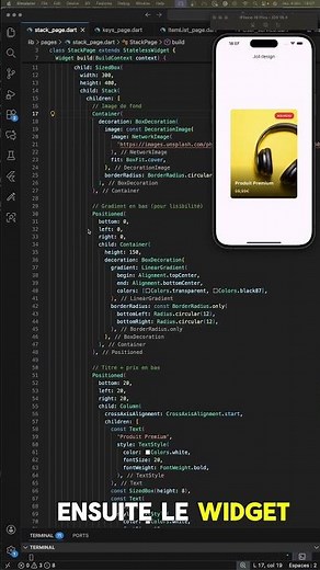 Comment créer un superbe design dans une application mobile ? #flutter #tutorial #code