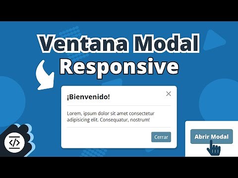 Ventana Modal Responsive con Html y Css