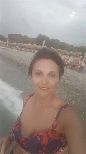 Swimming in a Stormy Sea Before the Rain 🌊🇬🇷 | Greece