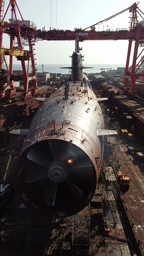 Huge Naval Submarine Under Construction At Portside— Mega Ingineering In Action!