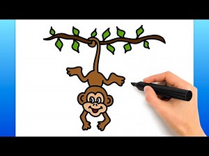 How To Draw A Monkey (Easy Drawing Tutorial)