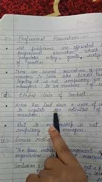 Notes 7 Management as a profession #class12businessstudies #notes