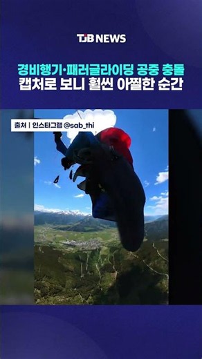 Light Aircraft and Paraglider Mid-Air Collision: A Terrifying Moment Caught on Camera｜ TJB