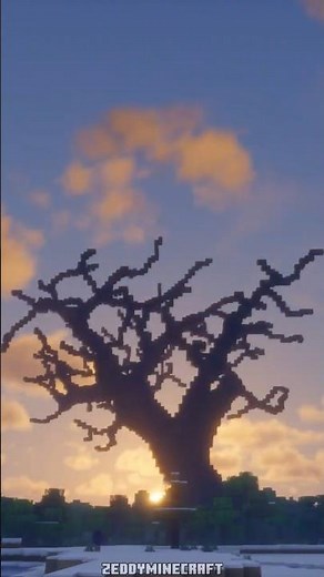 Giant Dead Oak Tree Minecraft Mod #minecraft #minecraftmods