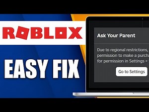 How To Fix Ask Your Parent On Roblox