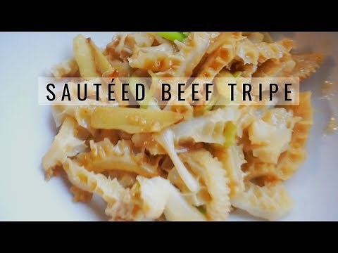Easy Sautéed Beef Tripe | Easy Beef Tripe Recipe