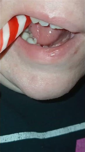 Candy Cane Spoon ASMR | Crunchy Eating Sounds