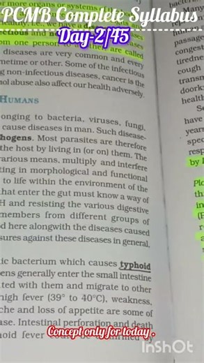 Day 2/45 – PCMB Syllabus Completion Journey🎯⚡