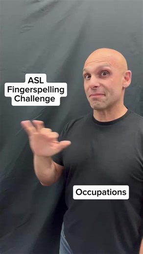 ASL Fingerspelling Challenge: Occupations #ASL #SignWithJP #SignLanguage