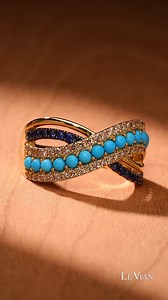 American Robin's Egg Blue Turquoise is one of the most stunning collections we've ever created 🤩 #levian #creativejewelry #finejewelry #gemstones #gemstonering #luxury #jewelrystyle #jewelrycreations | LeVian