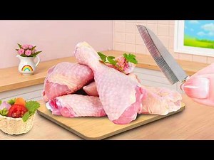 Tiny Food Cooking 🍗 Yummy Miniature Grilled Honey Chicken Tutorial by Mimi Cooking