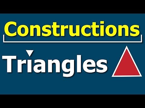 How To Construct a Triangle | Construction | Geometry | Math | Letstute