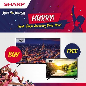 887 reactions · 55 shares | Get our Best-Ever Deal now! Buy a Sharp 70” 4K Android/Easy Smart TV and get a 40” Full HD TV as a gift. What a wonderful way to double your entertainment pleasure at home. Find out more >> https://my.sharp/madeformalaysia #SharpMalaysia #SharpMadeForMalaysia | Sharp Malaysia | Facebook