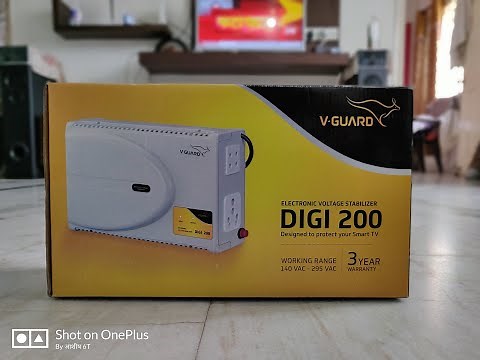 V-Guard DIGI 200 SMART TV Voltage Stabilizer Unboxing , Installation & Initial review.