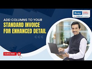 Add Columns to Standard Invoice (English) | BUSY