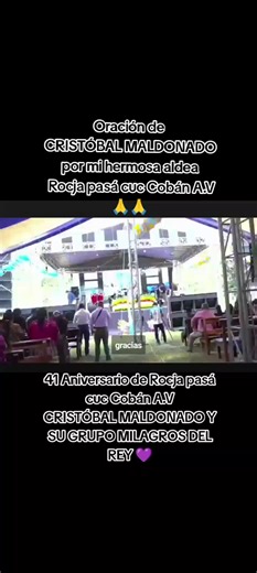 Oración por Rocja Pasá Cuc Cobán A.V. con Cristóbal Maldonado