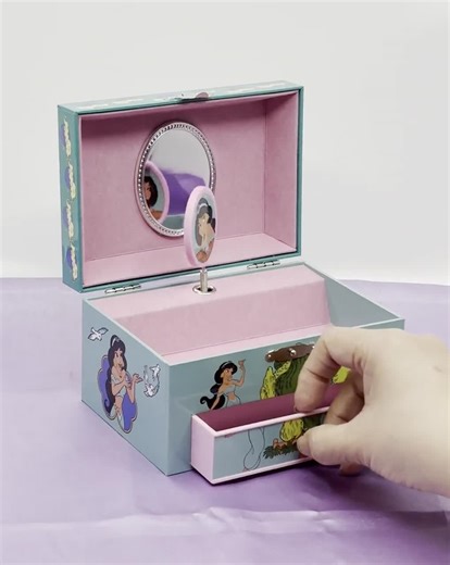 Aladdin Music Box, Disney Princess Music Box, Music Box, Vintage Music Box, Music Jewelry Box, Music Box for Girls, Disney Princess, Aladdin - Etsy