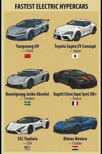 Fastest Electric Hypercars ⚡🚀