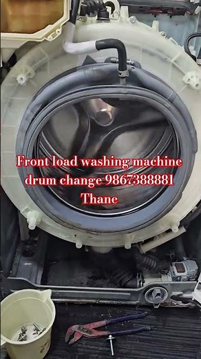 front load washing machine drum change