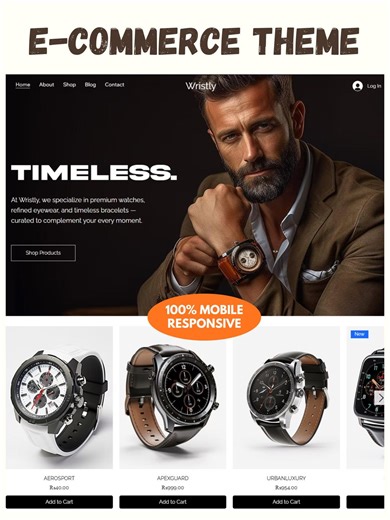 E-commerce Theme | E-commercetemplate | Online Store | Easy to Edit - Etsy