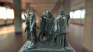 Les Bourgeois de Calais by Rodin - Download Free 3D model by Maurice Svay (@mauricesvay)