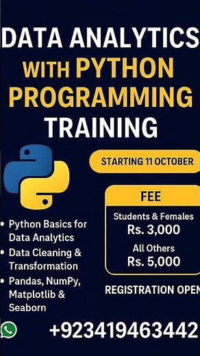 Data analytics with Python Session 1 #w3skillset #workfromhome #freelancing #pythontutorial