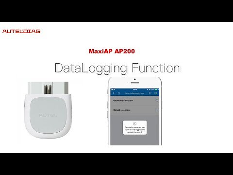 Autel MaxiAP AP200 Data Logging