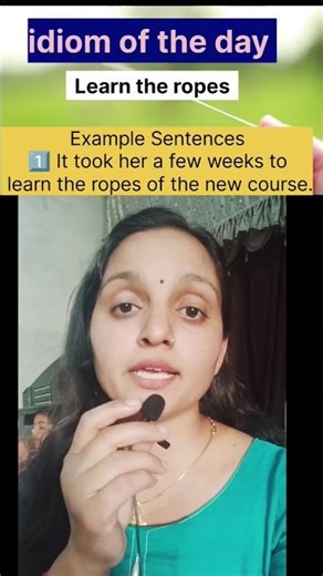 30days idiom challenge#day-20# learn the ropes#englishvocabulary