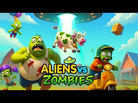 Aliens vs zombies gameplay part 1 boss battle