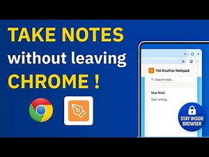 Yet Another Notepad Chrome Extension - Note-taking without leaving browser