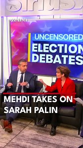 393K views · 345 reactions | “I’m obnoxious? You’re a racist.” In a heated clash, Sarah Palin calls Mehdi obnoxious and Mehdi lists a few of the times Palin said something racist. Subscribe to Zeteo for independent journalism. | Zeteo | Facebook