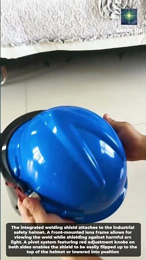 Safety Helmet with Integrated Flip-Up Welding Shield