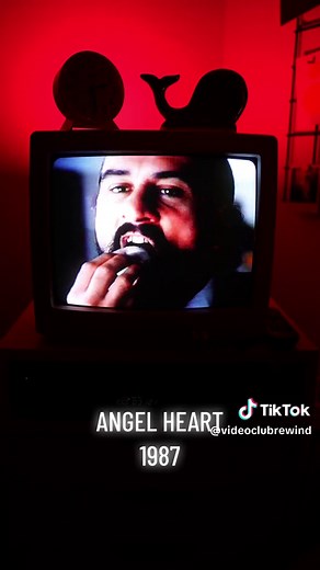 Angel Heart, 1987. Directed by Alan Parker. Mickey Rourke, Lisa Bonet, Robert De Niro, Charlotte Rampling. 1950’s NYC P.I., Harry Angel travels to New Orleans in search of institutionalized crooner, gone missing, Johnny Favorite. This film garnered a lot of attention before its release when the MPAA nearly sentenced it to an X-rating. A gloomy, beautifully shot film that delves skillfully into southern gothic. #vcr #mickeyrourke #lisabonet #charlotterampling #neworleans #southerngothic