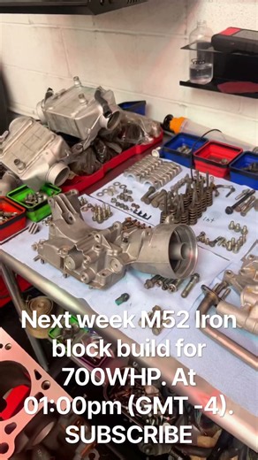 M52 iron block build for 700 WHP at next Sunday. 01:00pm GMT -4. SUBSCRIBE and don’t forget