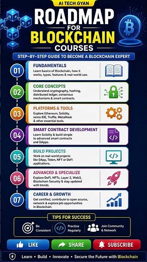 Step-by-Step Guide to Become a Blockchain Developer 🚀