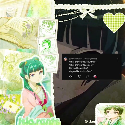 I am gonna do a part 2 with the comments I didn't answer ! | #rants #maomao #edit