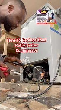 Step by step how to change your deep freezer compressor #refrigerator #sidebysiderefrigerator