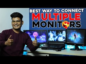 how to connect 2 (even more) monitors to one computer or Laptop | Easiest Way 😎