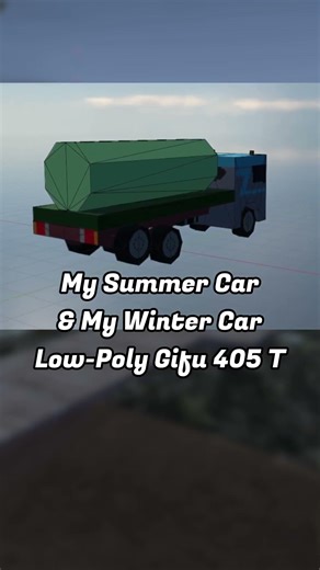 512 Polygons Only? Gifu 405 T Low Poly #blender
