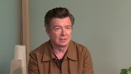 80s legend Rick Astley on his latest live tour coming to the O2; Stock Footage Video