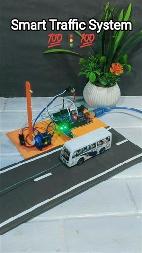 Smart Traffic System Arduino & IR Sensor 🚦#youtubeshorts #shorts #arduino #diyproject #irsensor #diy