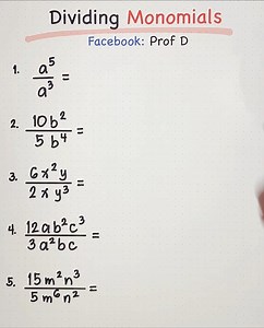 How to Divide Monomials? 🤔 #MathHacks #MathTricks
