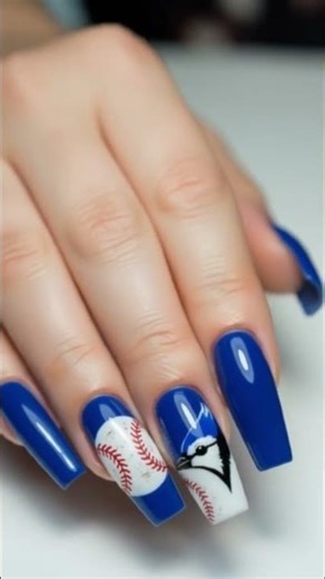 #daily #nails #fun #trendingshorts #funny #naildesign #beautiful #baseball #bluejays #sports #mlb