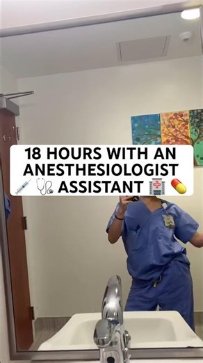 Anesthesiologist Assistant: 18 hour grind #caa #anesthesiologistassistant