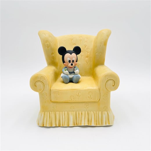 Disney Baby Mickey Large Chair Coin Piggy Bank New Arrivals Vintage Authentic Disney Memorabilia Souvenirs - Etsy