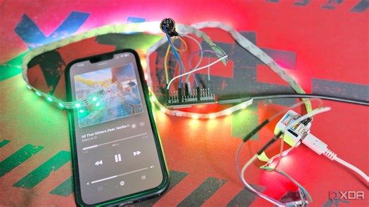 I built a cheap music-controlled RGB LED strip with ESP32 and it's better than any store-bought one