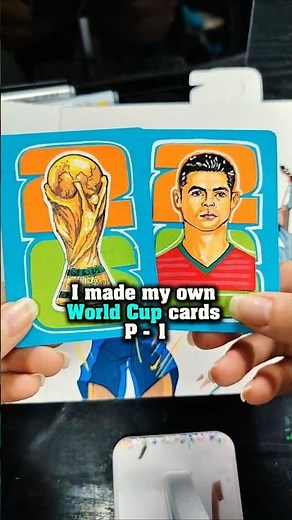 I turned Cristiano Ronaldo into a Handmade Cards [ Part - 1 ] #shorts #fanart #handmade