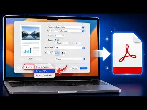 How to Save as PDF on Mac